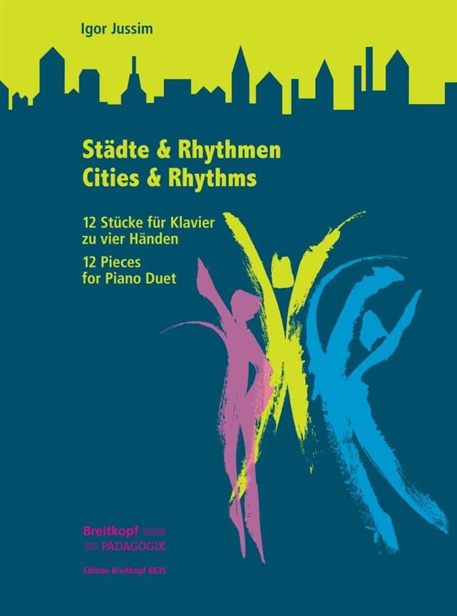 Städte und Rhythmen. 12 Stücke für Klavier 4-hdg.